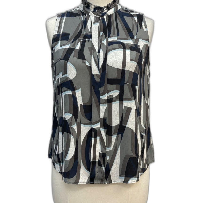 Nic+Zoe · Sleeveless Top · 2X · GrayWhite