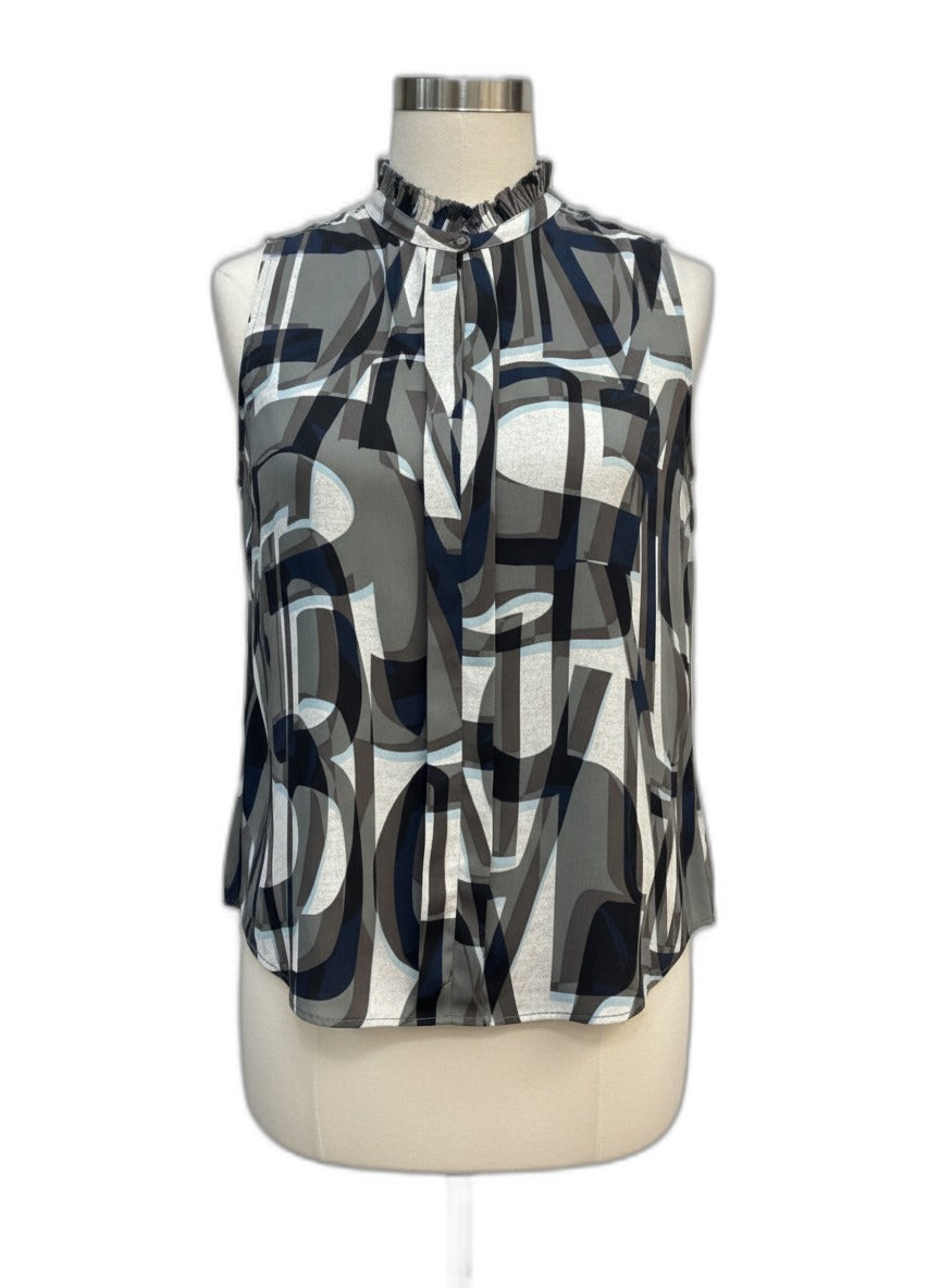 Nic+Zoe · Sleeveless Top · 2X · GrayWhite