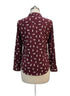 Talbots · Kitty Cat Print Longsleeve Shirt · Large · Burgundy