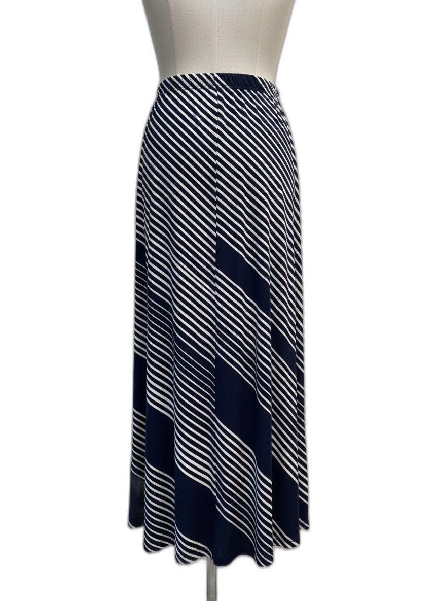 Susan Graver · Maxi · XLarge · Navy/White Striped
