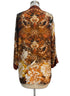 SoftSurroundings · Open Drape Cardigan · Small · RustFloral