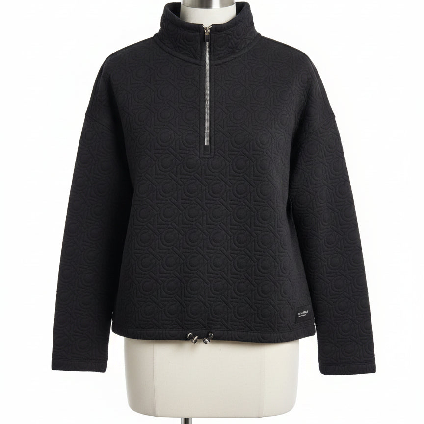 Calvin Klein · 1/4 Zip Pullover · Medium · Black