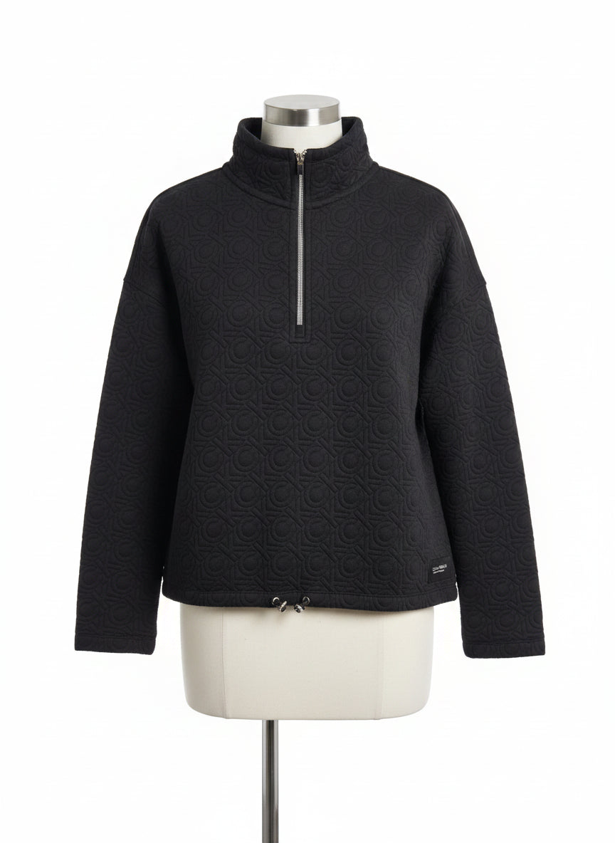 Calvin Klein · 1/4 Zip Pullover · Medium · Black