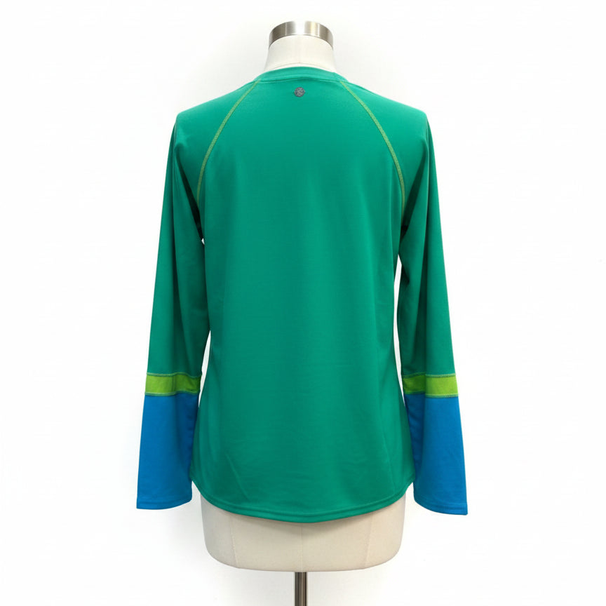 PrAna · Rash Guard · Large · GreenAqua