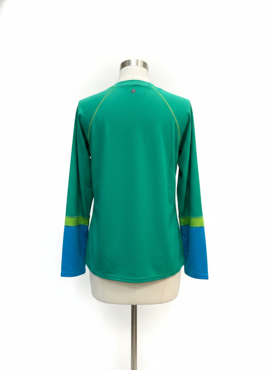 PrAna · Rash Guard · Large · GreenAqua
