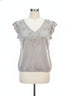 Blue Tassel · Gray Floral Print · Medium