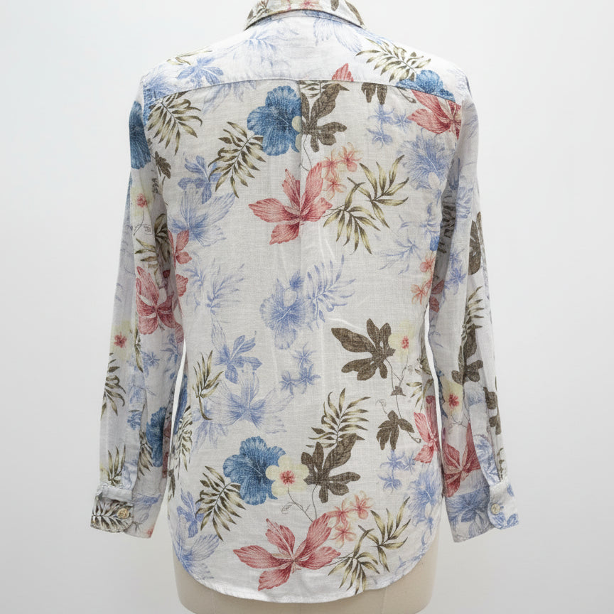 Tommy Bahama · Shirt · Small · White with Multi-color Floral Print