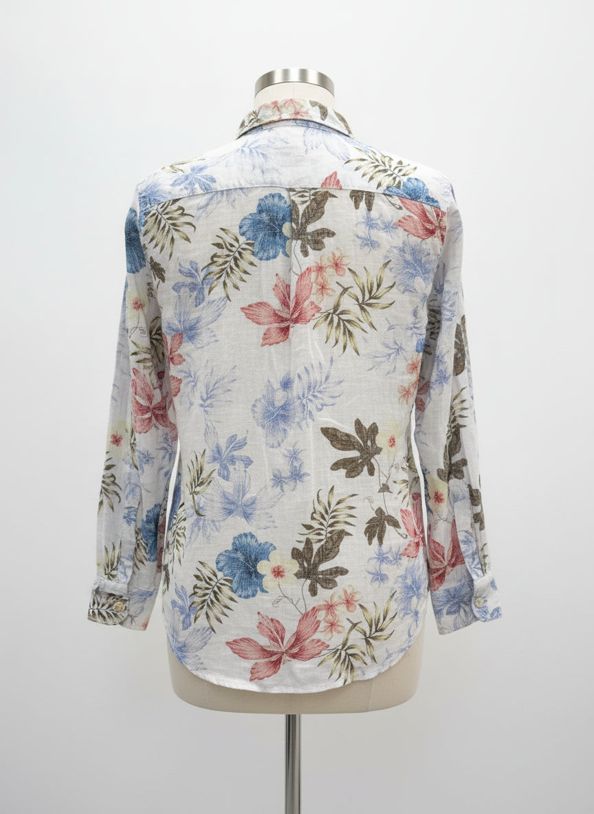 Tommy Bahama · Shirt · Small · White with Multi-color Floral Print