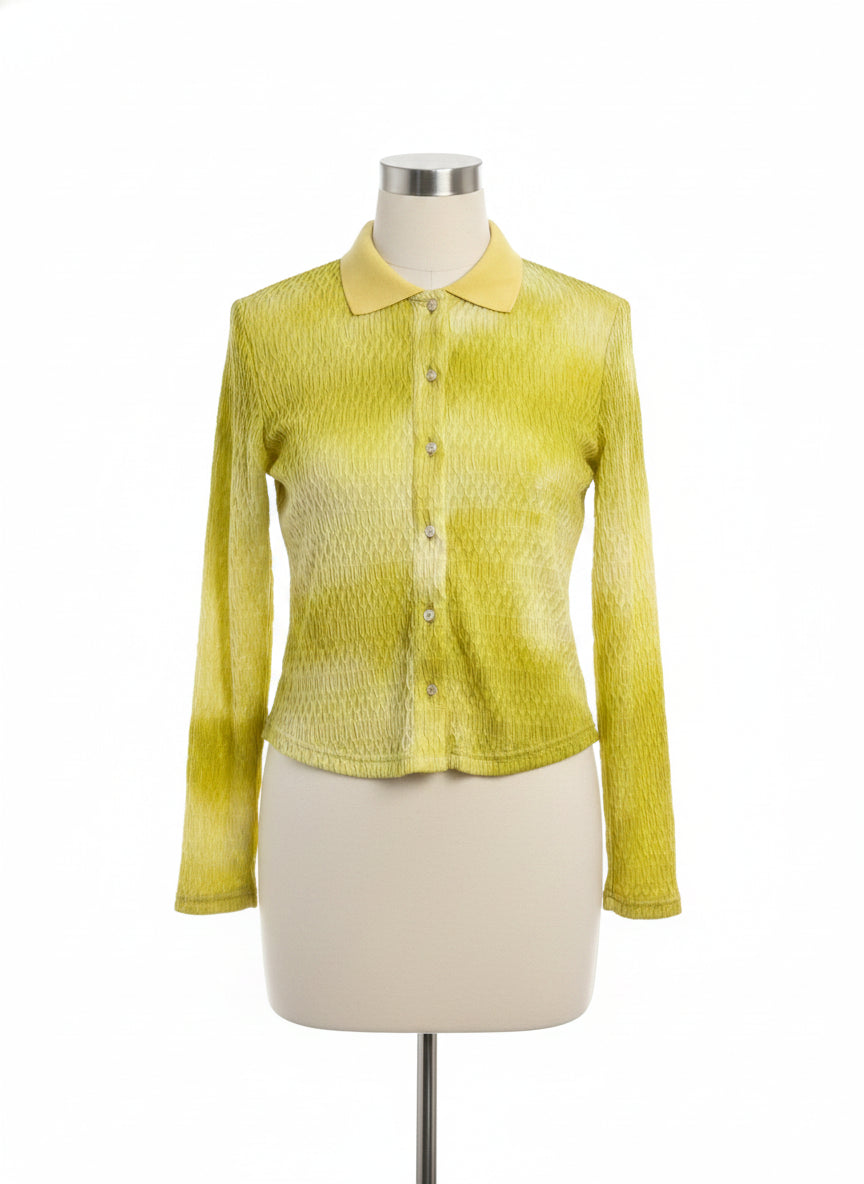 Anthropologie · Chartreuse Textured · Small · Chartreuse