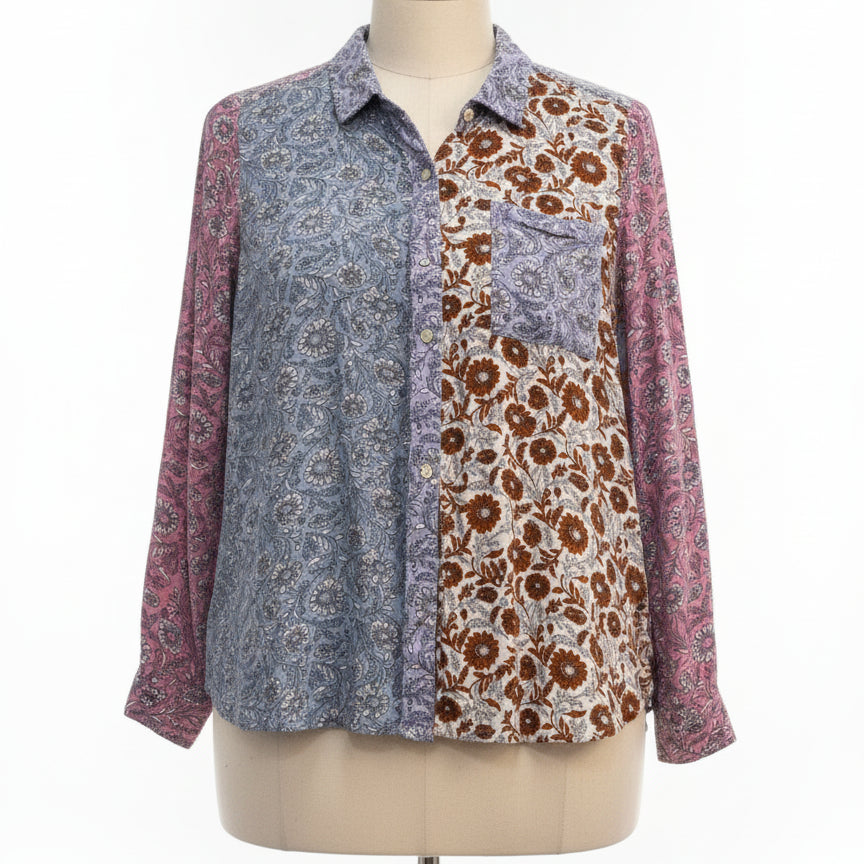 Style&Co · Floral Print · 2X · BlueMulti