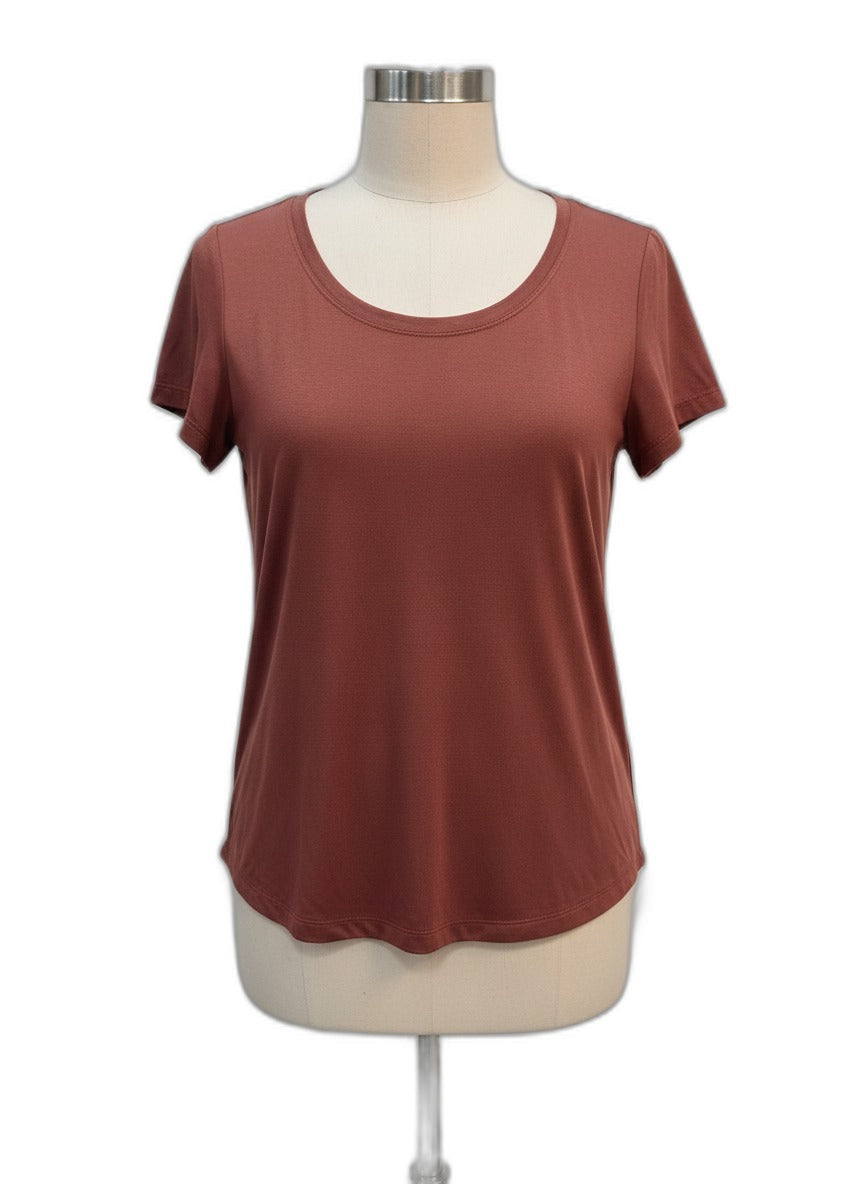 Athleta · Stratus Tee · Medium · Cocoa