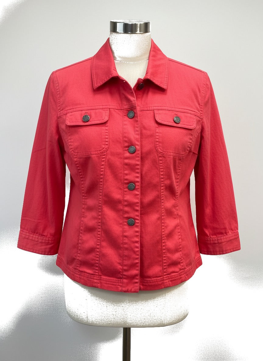 Christopher & Banks · Jacket · MediumPetite · Geranium