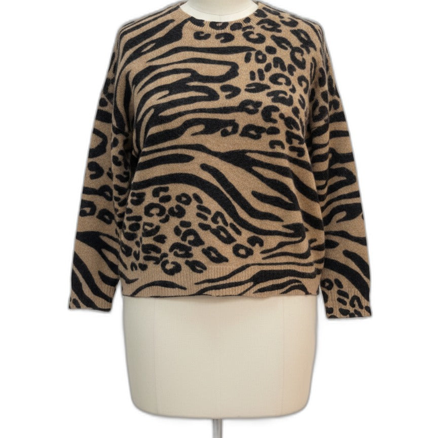 Charter Club · Animal Print · 2X · Tan and Black