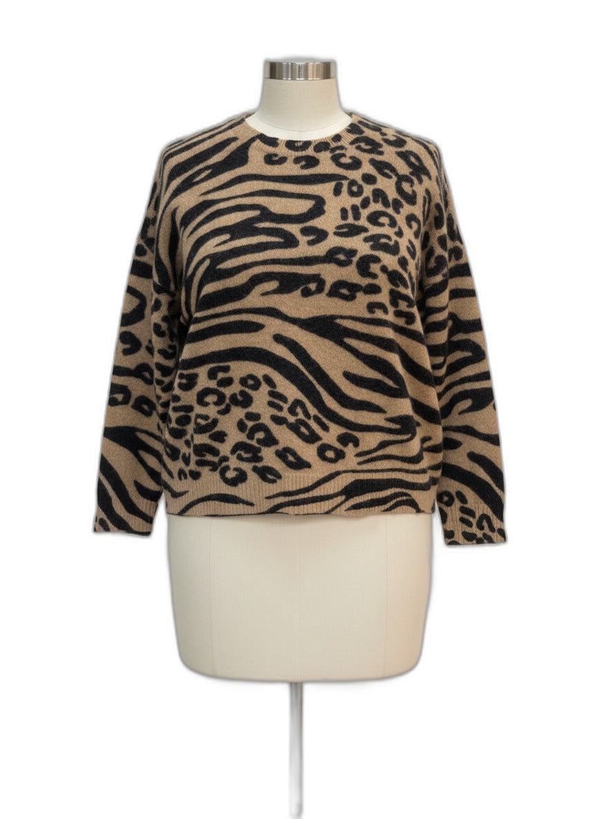 Charter Club · Animal Print · 2X · Tan and Black