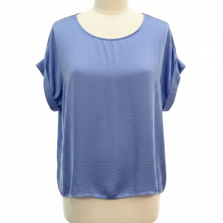 Nine West · ShortSleeve Top · 1X · Blue