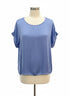 Nine West · ShortSleeve Top · 1X · Blue
