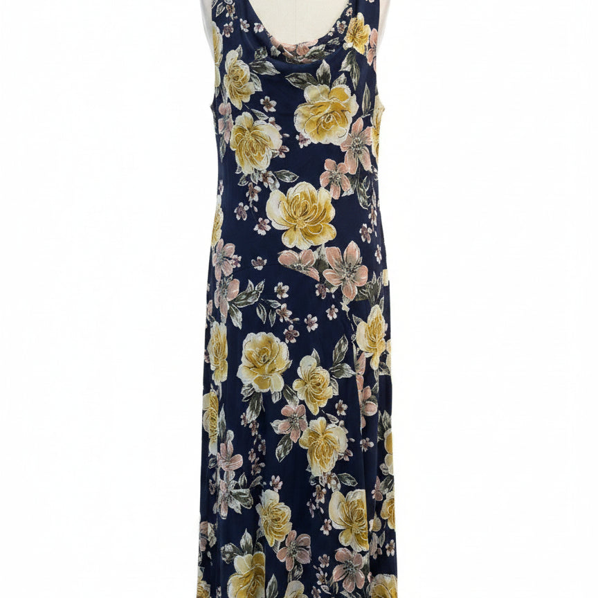 RobbieBee · Dress · Large · Navy Floral