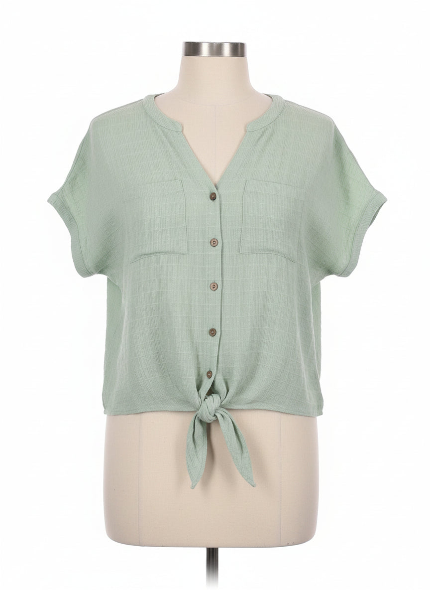 Caffe Marrakesh · ShortSleeve Shirt · Large · Mint