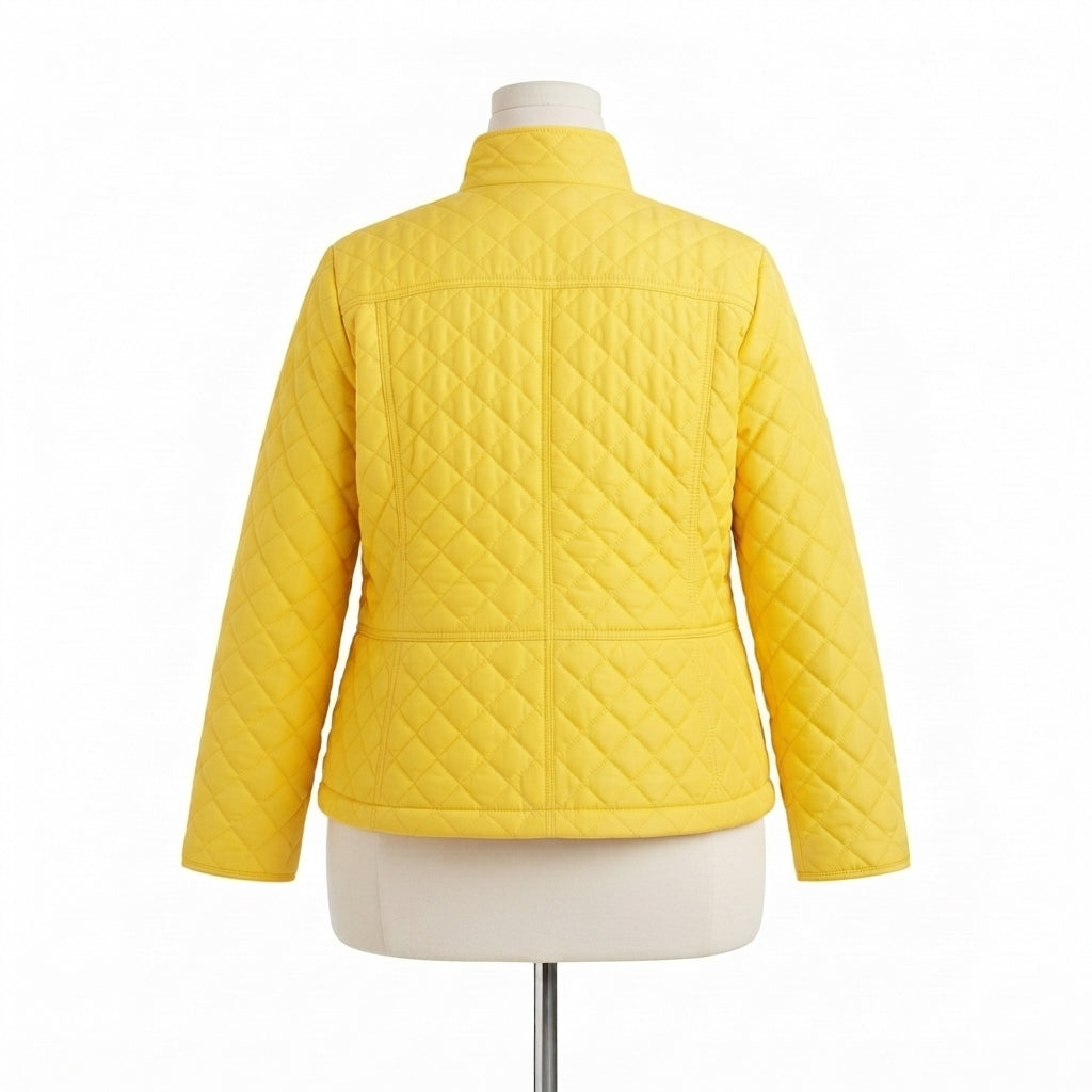 Talbots · Quilted Jacket · XL P · Yellow