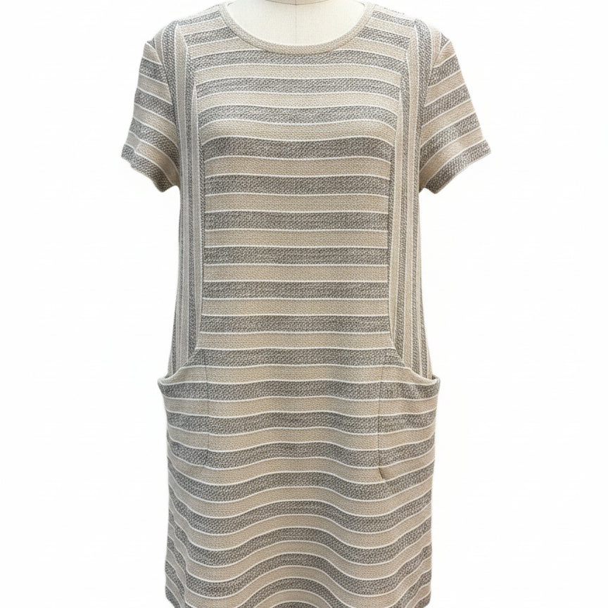 Caslon · ShortSleeve Dress · Xlarge P · TanGray