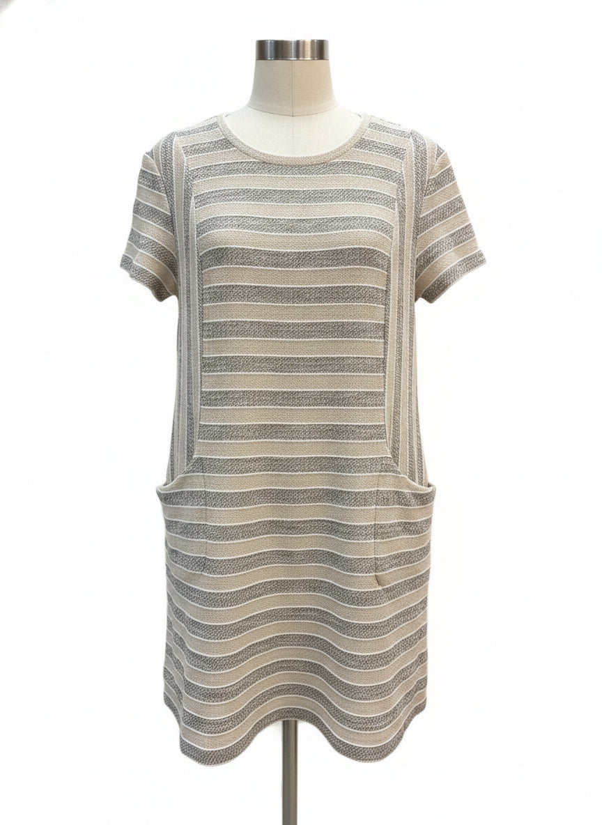 Caslon · ShortSleeve Dress · Xlarge P · TanGray