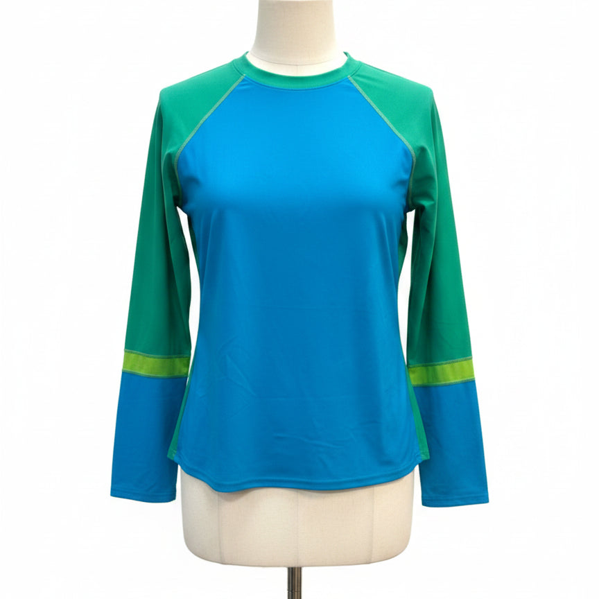 PrAna · Rash Guard · Large · GreenAqua