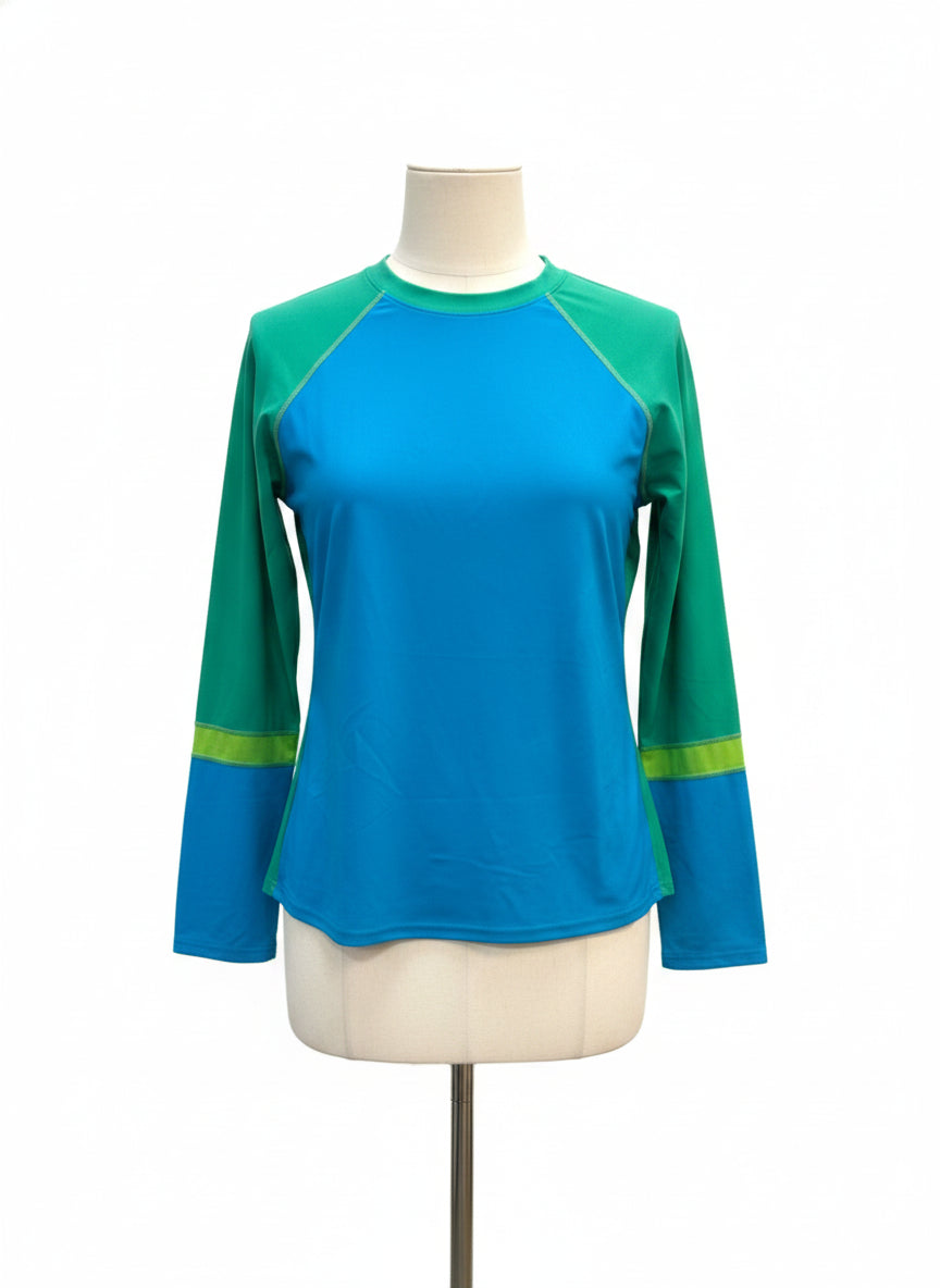 PrAna · Rash Guard · Large · GreenAqua