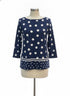 Talbots · Polka-Dots and Stripes · Small · NavyWhite
