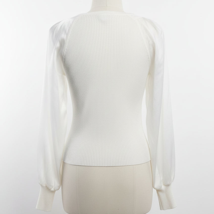 DKNY · Knit Top · Medium · Cream