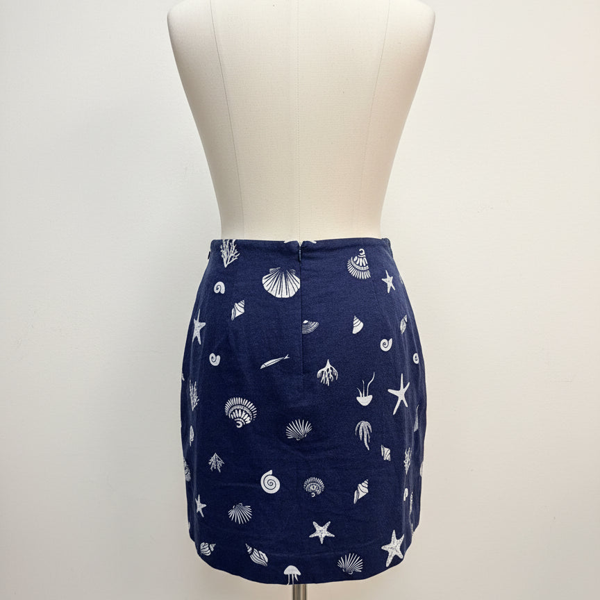 A New Day · A New Day · Seashell Design Skort · 4 · NavyWhite · 4 · NavyWhite