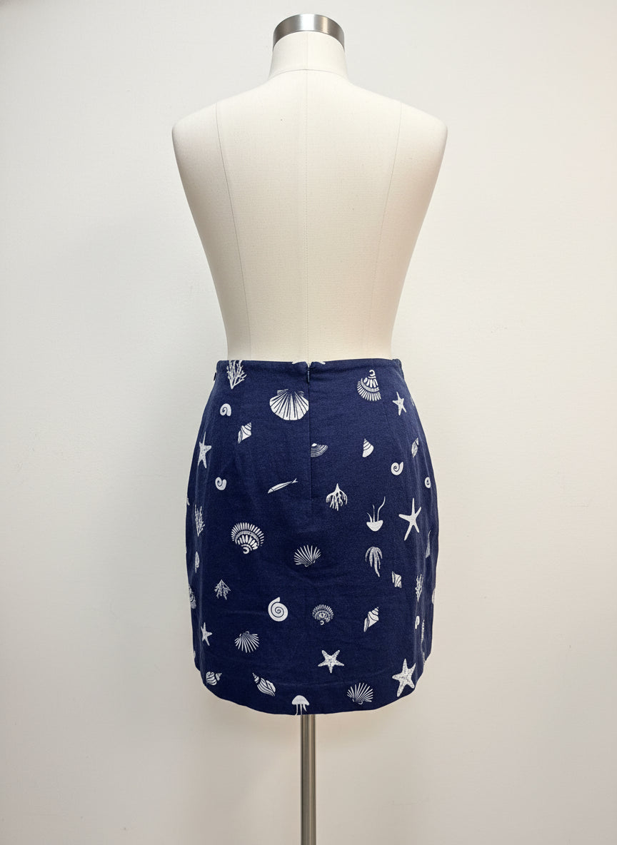 A New Day · A New Day · Seashell Design Skort · 4 · NavyWhite · 4 · NavyWhite