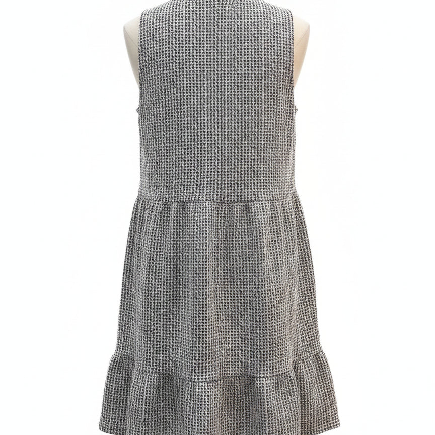 LOFT · Sleeveless Dress · Large · Black/White