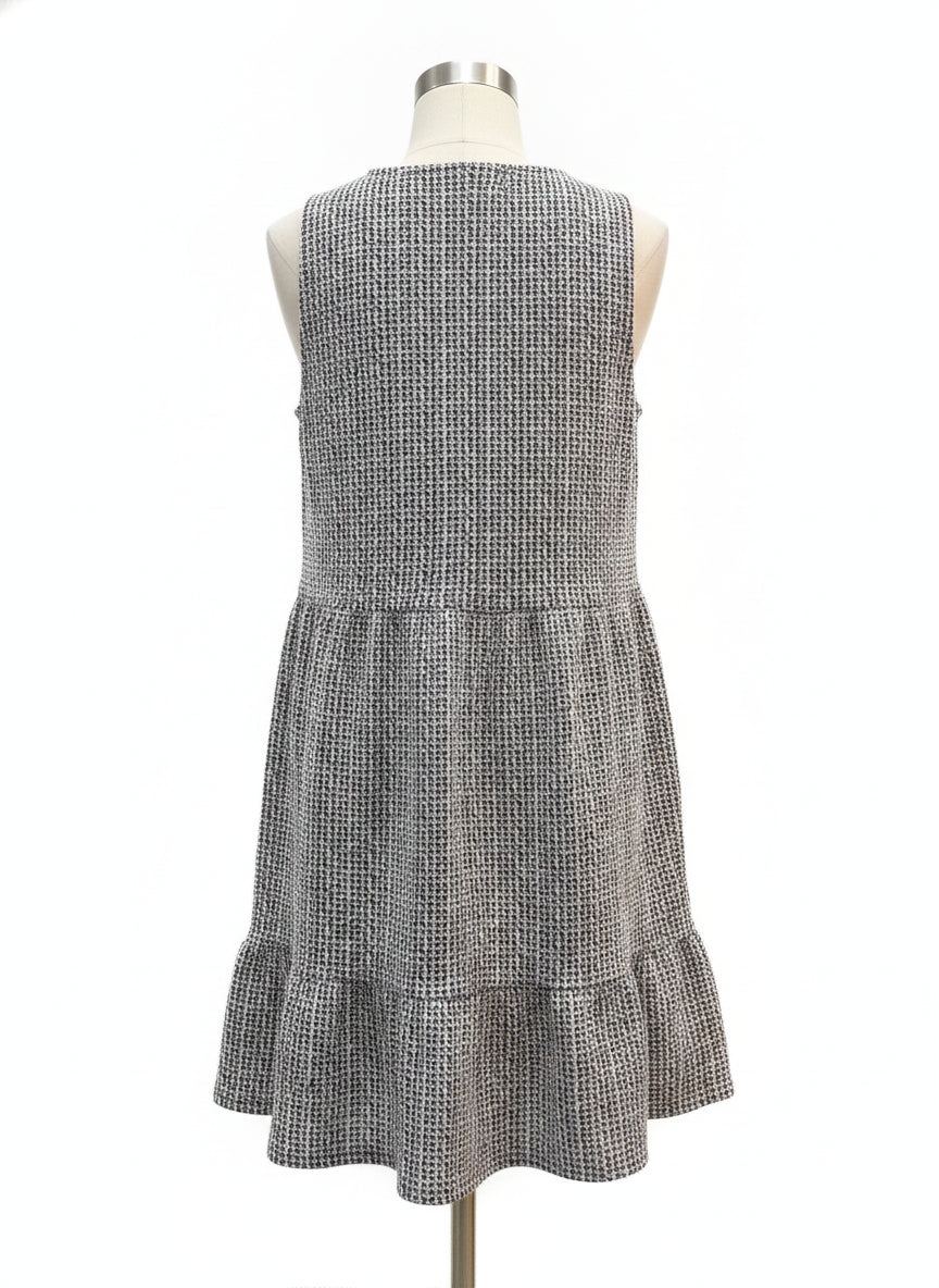 LOFT · Sleeveless Dress · Large · Black/White