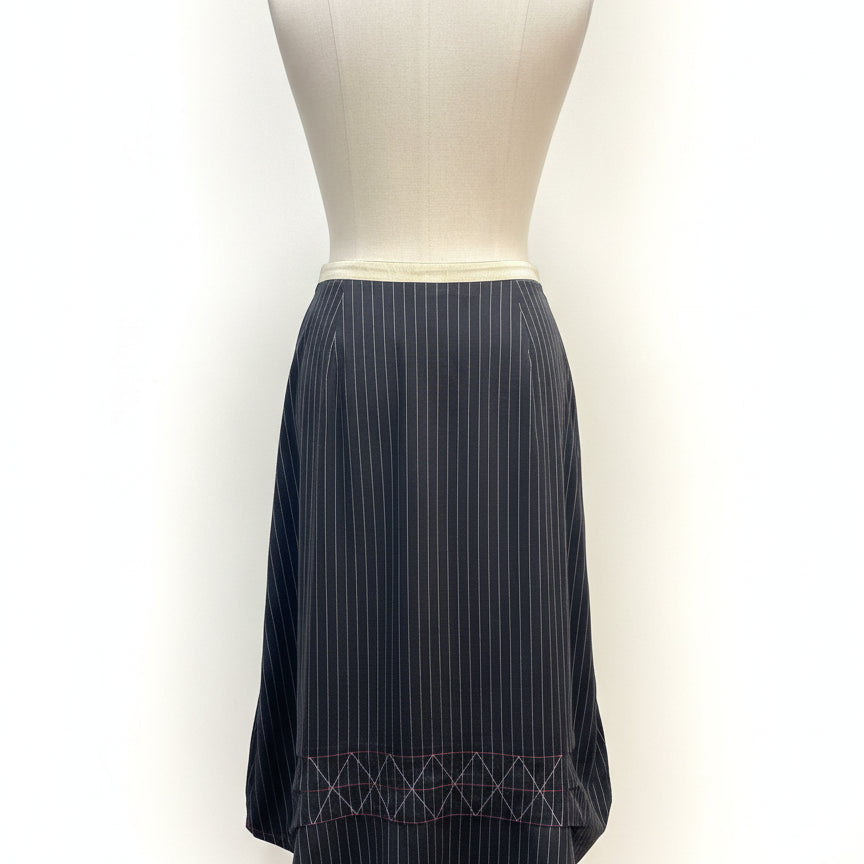 Anthropologie · Neesh by D.A.R BlackCream Embroide... · Medium · Black with Cream Stripes