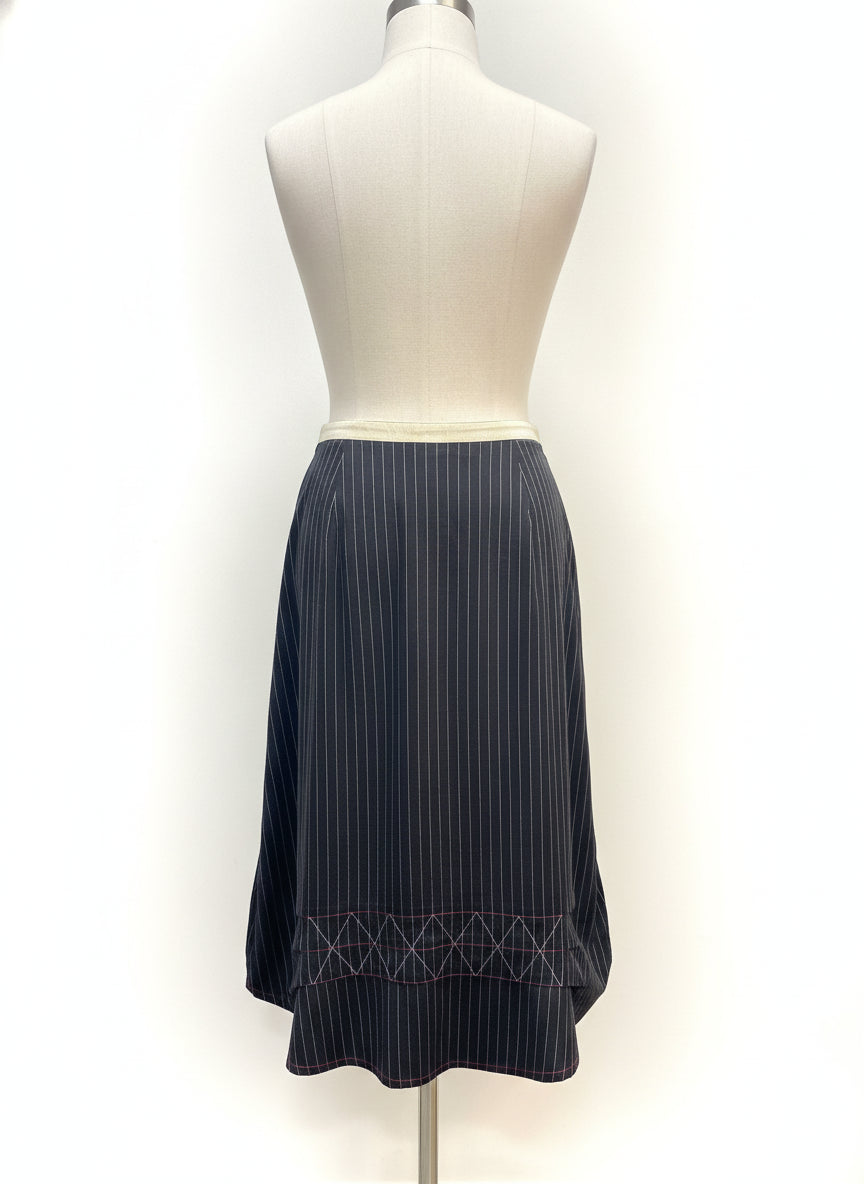 Anthropologie · Neesh by D.A.R BlackCream Embroide... · Medium · Black with Cream Stripes