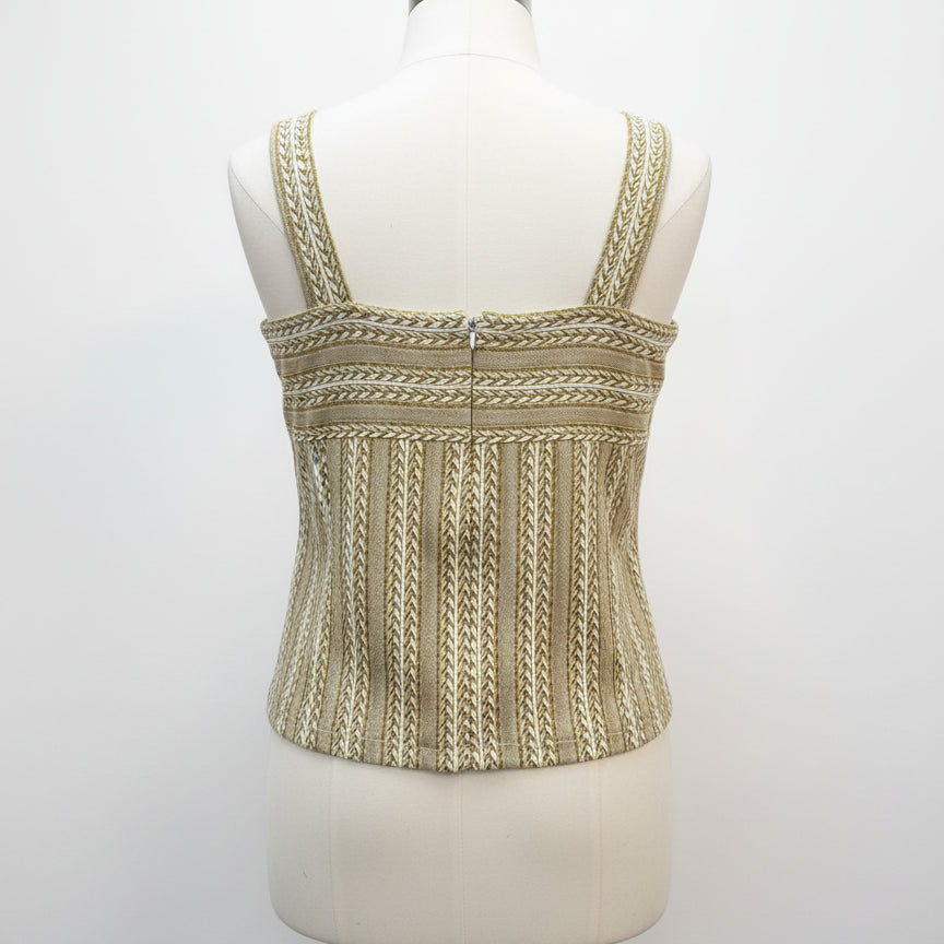 Anthropologie · Crop Top · Small · DijonCream
