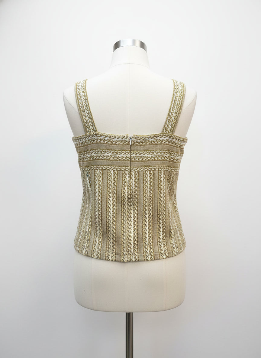 Anthropologie · Crop Top · Small · DijonCream