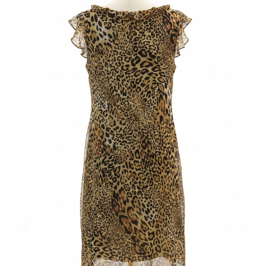 Scarlett · Flutter Sleeve · 10 · Animal Print