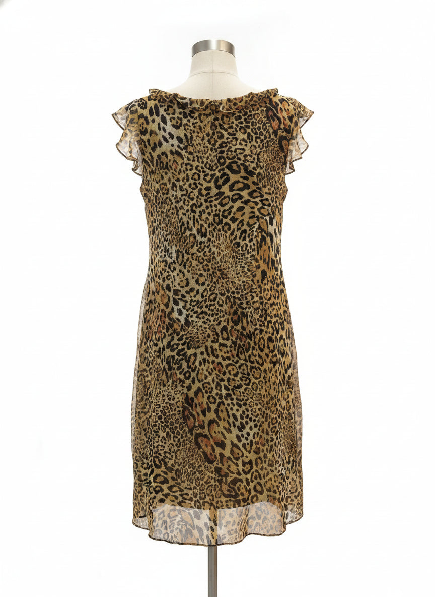 Scarlett · Flutter Sleeve · 10 · Animal Print