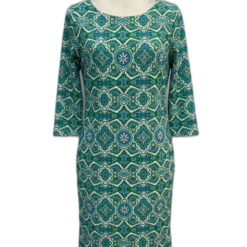 Tommy Hilfiger · 3/4 Sleeve Dress · 6 · TurqLime