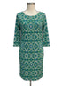 Tommy Hilfiger · 3/4 Sleeve Dress · 6 · TurqLime