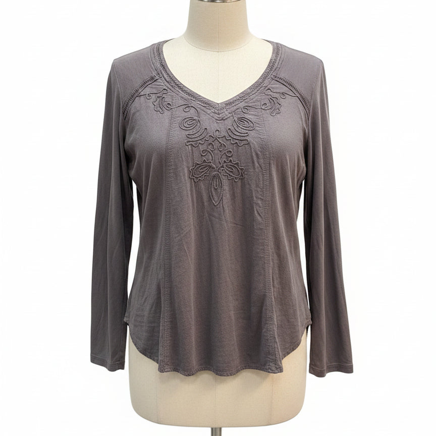 Gretty Zueger · Boho Chic Top · XLarge · Mocha