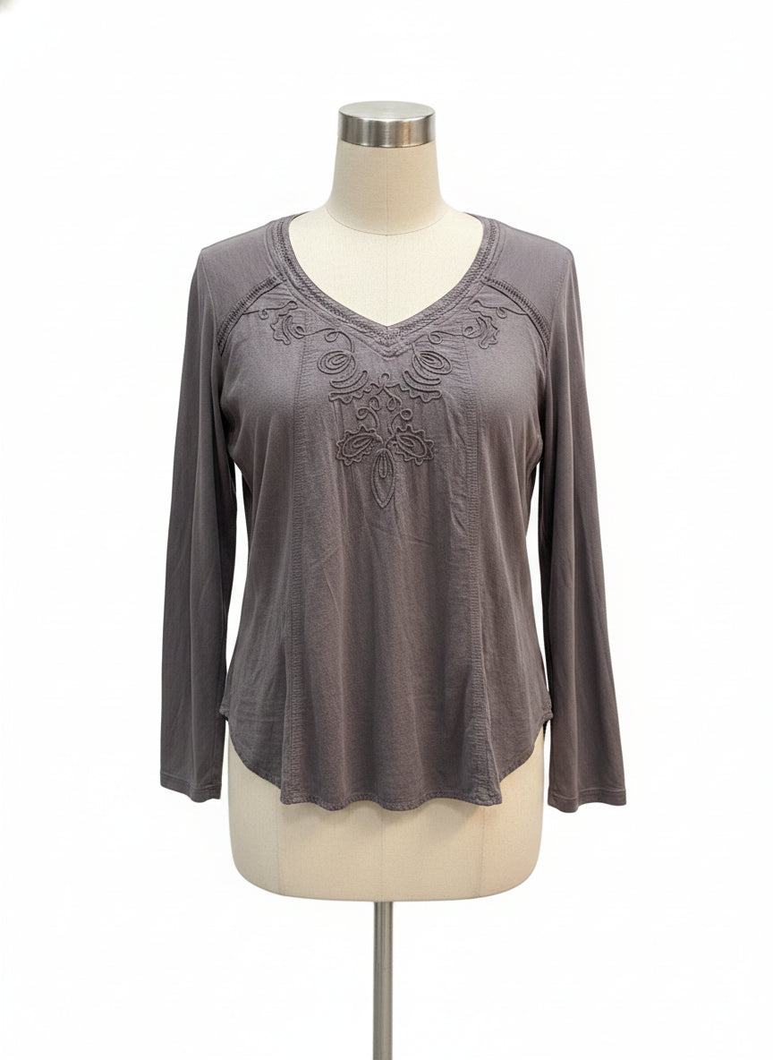 Gretty Zueger · Boho Chic Top · XLarge · Mocha