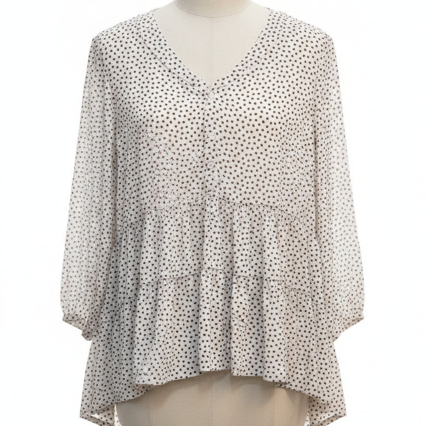 Sundance · Flowy tunic · Small · CreamMulti