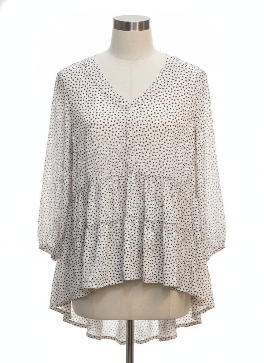 Sundance · Flowy tunic · Small · CreamMulti