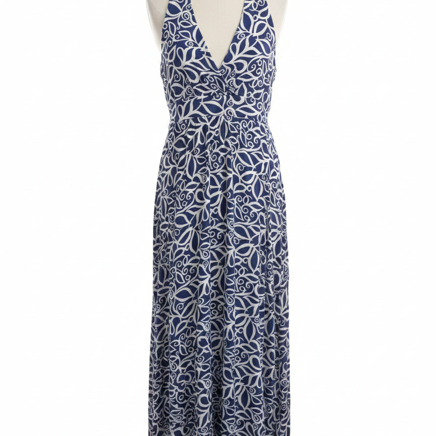 Garnet Hill · Sleeveless Dress · XSmall · BlueWhite
