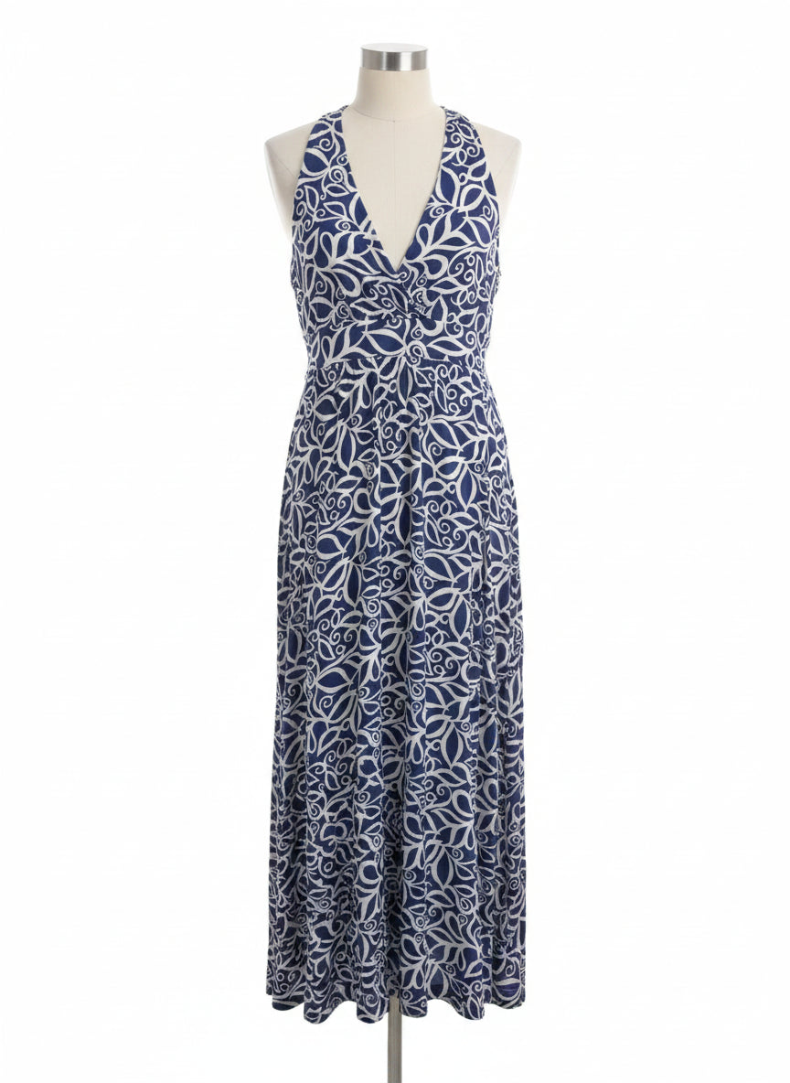 Garnet Hill · Sleeveless Dress · XSmall · BlueWhite