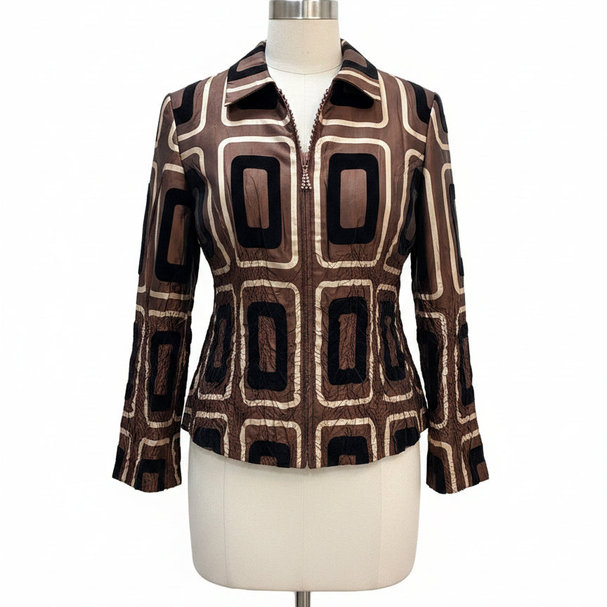 Jerry.T · Jacket · Medium · Brown/Black