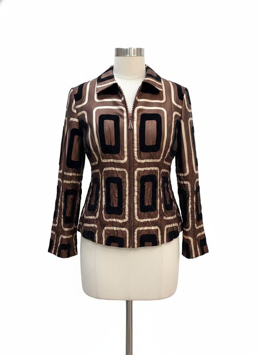 Jerry.T · Jacket · Medium · Brown/Black