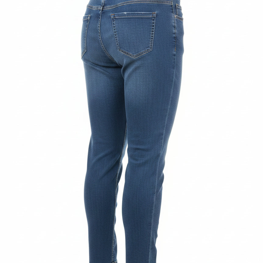 Melanie Lyne · Slim Leg Jeans Pearl Detail · 12 · Denim